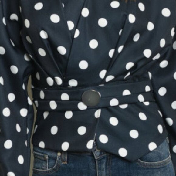 POLKA-DOT BLOUSE - Picture 3 of 3